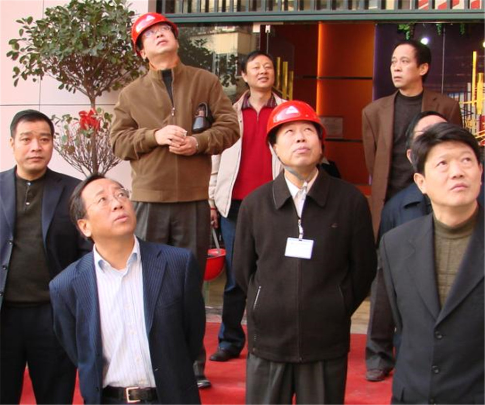 14时任湖北省建设厅厅长杨晓波参观尊龙凯时-人生就是搏雅荷大厦